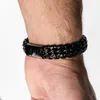 SERASAR | Lederarmband für Herren [Steel] mit doppel Produktbild-Vorschau 5