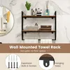 Wandregal für Badezimmer, mit Stange, Handtuchhalter und Produktbild-Vorschau 2