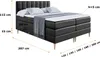ALTDECOR Boxspringbett mit Holz Füßen, Matratze und Produktbild-Vorschau 6