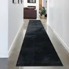 Tappeto Shaggy a pelo alto lavabile antiscivolo nero Anteprima dell’immagine prodotto 4