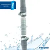 A close-up of a hose connector with water splashes in the background. Produktbild-Vorschau