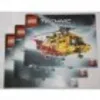A stack of Lego Technic helicopter instruction manuals. Produktbild-Vorschau