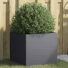 vidaXL Fioriera antracite 42x40x39 cm in acciaio Anteprima dell’immagine prodotto 2