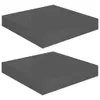 Two identical gray shelves are shown floating against a white background. Anteprima dell’immagine prodotto