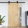 vidaXL Porta NARVIK Naturale 100 x 210 cm in pino massiccio Anteprima dell’immagine prodotto 4