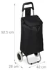 Relaxdays Einkaufstrolley klappbar, Abnehmbare Tasche 28 L, Produktbild-Vorschau 4