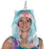 Damen Perücke Einhorn Magic Unicorn Fasching Karneval Produktbild-Vorschau 2