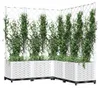 vidaXL Pflanzkübel mit Rankgitter Weiß 120x120x136 cm PP Produktbild-Vorschau 7