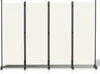 Jopassy Paravent avec roulettes 4 pièces Beige 228x181 cm Voir les images du produit 1