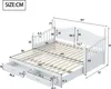 OKWISH Lit Gigogne en Bois 90/180x190 avec Tiroirs et Lit Voir les images du produit 4
