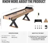 Stół do shuffleboardu SucceBuy 9 stóp 2 w 1 - idealny do Podgląd zdjęcia produktu 7