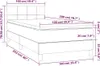 vidaXL Boxspringbett mit Matratze Taupe 100x200 cm Stoff Produktbild-Vorschau 7