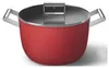 Smeg CKFC2611RDM Kochtopf Set Schwarz, Rot Aluminium, Produktbild-Vorschau 12