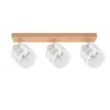 ZMH faretto da soffitto 3 fiamme legno vintage soffitto Anteprima dell’immagine prodotto 6