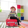 Relaxdays Spielzeugkiste Feuerwehr, HxBxT:32x48x32cm, Produktbild-Vorschau 3