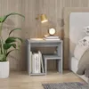 vidaXL Nachttisch Grau Sonoma 40x30x40 cm Holzwerkstoff Produktbild-Vorschau 3