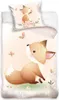 Kinderbettwäsche Fuchs, Blumen & Sterne 135x200 + 80x80 cm, Produktbild-Vorschau 1