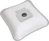 A square vacuum cleaner bag with a gray dust port, set against a white background. Anteprima dell’immagine prodotto