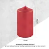 Fink Stumpenkerze  metallic rot Produktbild-Vorschau 3