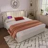 Polsterbett Doppelbett Leselicht mit Ladefunktion Kopfteil Produktbild-Vorschau 3
