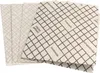 A stack of compostable filter sheets with a grid pattern and German text. Produktbild-Vorschau