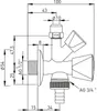 Universal Doppelspindel-Kombi-Eckventil 421851 Messing Produktbild-Vorschau 2