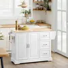 SoBuy Kücheninsel FKW41-II-WN in Landhausküche mit Spüle und Pflanzen Produktbild-Vorschau