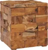 The Living Store Tabouret avec espace de rangement en teck Voir les images du produit 1