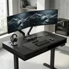 Czarne biurko elektryczne 100x60 cm z szufladą i USB Podgląd zdjęcia produktu 9