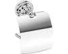 Toilettenabroller WC mit Deckel RETRO aus Chrom 14x15x10 cm Produktbild-Vorschau 1