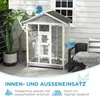 Cage à oiseaux PawHut en bois, volière pour perruches avec Voir les images du produit 7