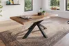 Esstisch Baumkante massiv Akazie natur 180 x 90 Produktbild-Vorschau 2
