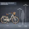 Milord Komfort Fahrrad Mit Weidenkorb Damenfahrrad, 28 Produktbild-Vorschau 3