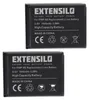 EXTENSILO 2x Akku kompatibel mit Tevion DV-23 HD Kamera Produktbild-Vorschau 1