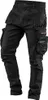 A pair of black denim work pants with multiple pockets. Náhľad obrázku produktu