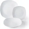Excelsa Set de vaisselle 18 pièces Square Porcelaine Blanc Voir les images du produit 1
