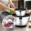 Joyfair Edelstahl Rührschüssel Set mit Deckel, rutschfestem Produktbild-Vorschau 6