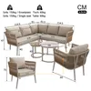 Flieks Rattan Gartenloungeset 6-tlg., Balkonmöbelset für Produktbild-Vorschau 3