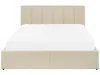 BELIANI Bett Beige Stoffbezug mit Lattenrost 140 x 200 cm Produktbild-Vorschau 7