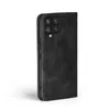 A black flip case for a smartphone is shown from the side against a white background. Produktbild-Vorschau