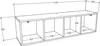 Mensola appesa in legno | Scaffale salvaspazio | Anteprima dell’immagine prodotto 5