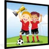 MuchoWow® Gerahmtes Poster Eine Illustration von zwei Produktbild-Vorschau 1