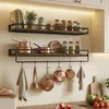 VASAGLE Wandregal 2er Set, Wandboard mit Stange, Produktbild-Vorschau 2