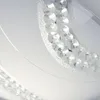 LED Deckenleuchte, Kristalle klar, Glas satiniert, D 30 cm Produktbild-Vorschau 6