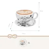 Keramik Spardose Kaffee Kasse in Tassenform, weiss, 14 cm Produktbild-Vorschau 2