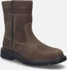 A single brown leather boot is shown against a white background. Podgląd zdjęcia produktu