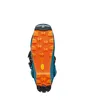 Sohle des Skischuhs "F1 GT" von Scarpa; orange und schwarz mit Profil für besseren Halt. Voir les images du produit