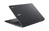 A black Acer Chromebook is shown from a slightly elevated angle, with the lid open to reveal the keyboard. Produktbild-Vorschau