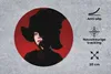 MuchoWow® Mauspad Mousepad Rot - Frau - Schwarz - Porträt Produktbild-Vorschau 2