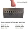 GOROCH Klappbarer Mangal Grill Stahl 2 mm für 10 Spieße - Produktbild-Vorschau 7